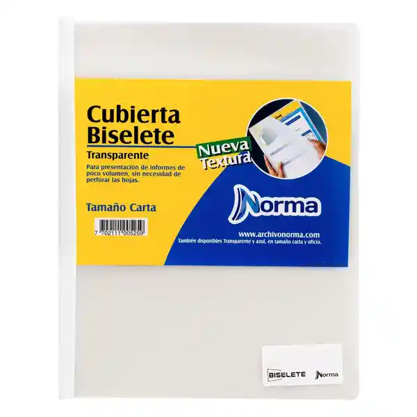 Norma Cubierta Biselete Carta