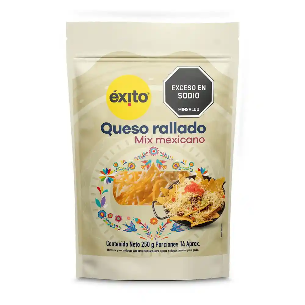 Queso Rallado Exito Marca Propia (250 Gr)