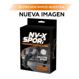 NV-X Sport Calcetín Deportivo 15-20 mm/hg Black-Navy M