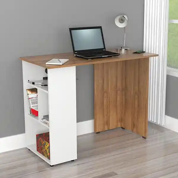 Escritorio Amaretto/blanco Inval Es9903