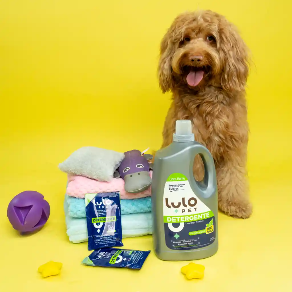 LuloPet Detergente Premium Lava Ropa Para Mascotas 3Lt