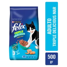 Felix Alimento para Gatos Adultos Triple Delicious