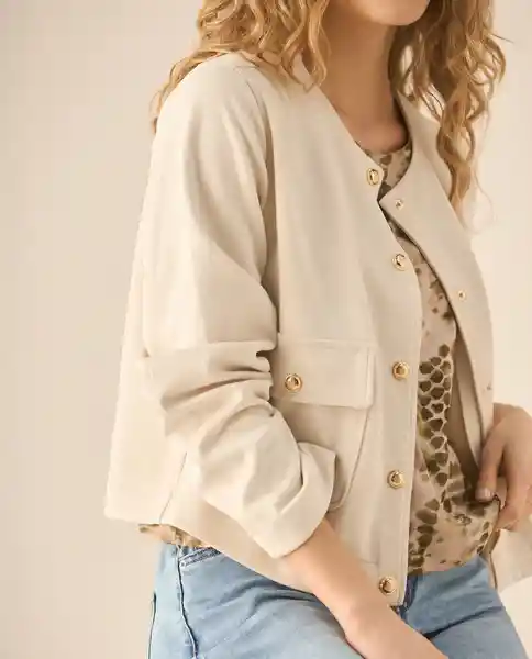 Chaqueta Beige Arena Claro Talla L 429G200 Esprit