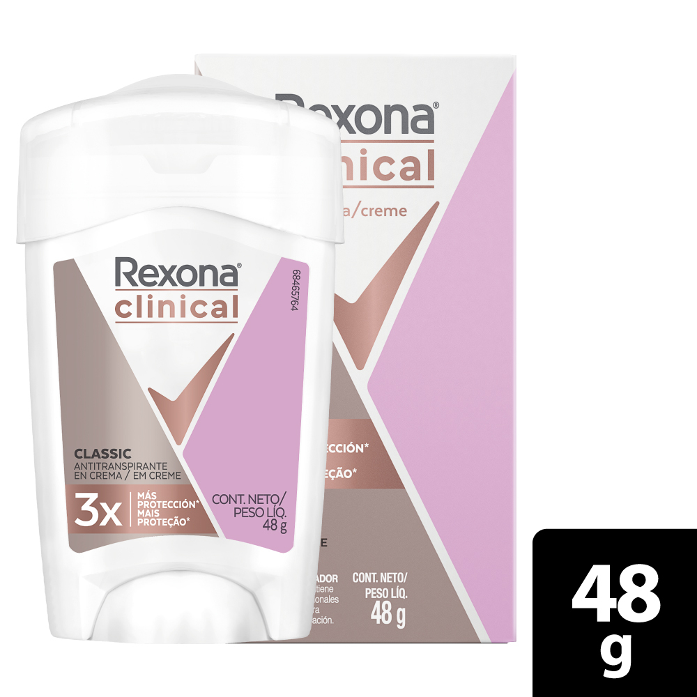 Rexona Desodorante en Crema Antitranspirante Classic 48g