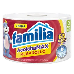 Familia Papel Higiénico Acolchamax Megarollo Triple Hoja