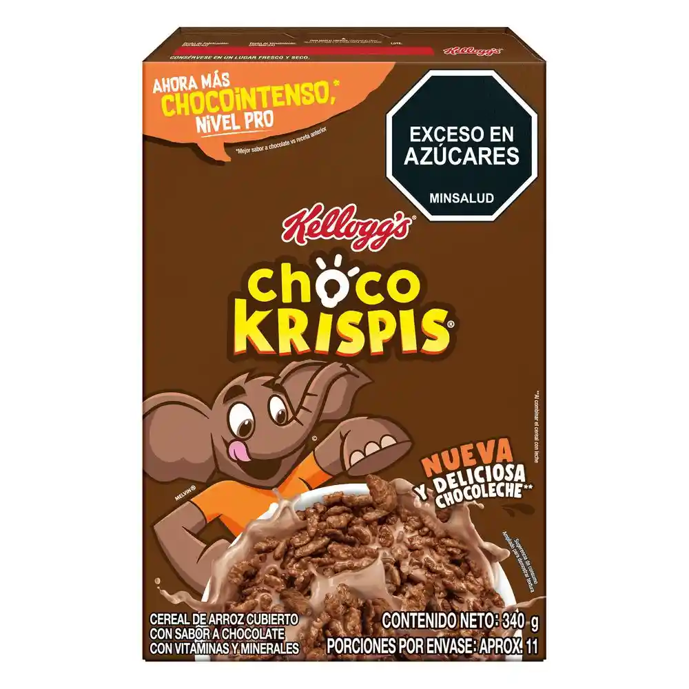 Cereal Choco Krispis Arroz Cubierto Sabor Chocolate (340 Gr)
