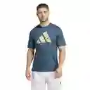 Adidas Camiseta Hiit Gf Slo Tee Para Hombre Azul Talla S