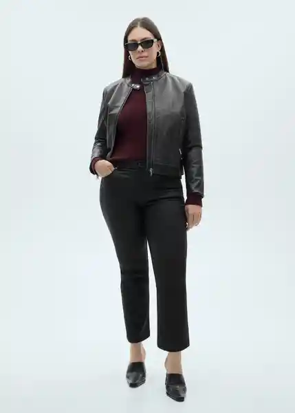 Jean Sienna Negro Talla 42 Mujer Mango