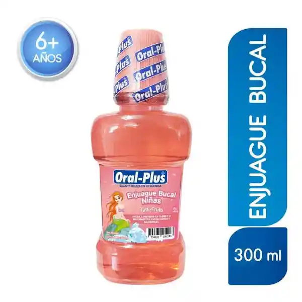 Oral-Plus Enjuague Bucal Niñas Sabor Tutti Frutti