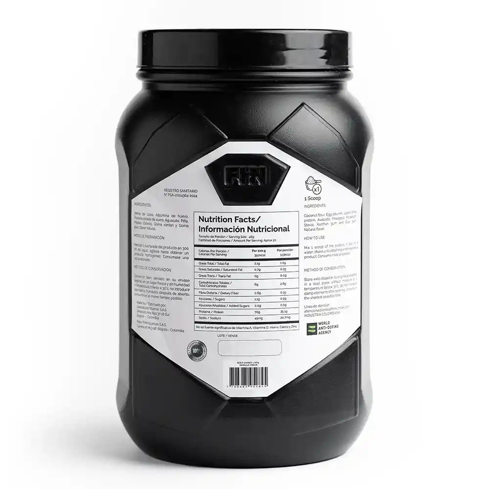 Proteína Fhn Nutrition Bulk Gainer Vainilla