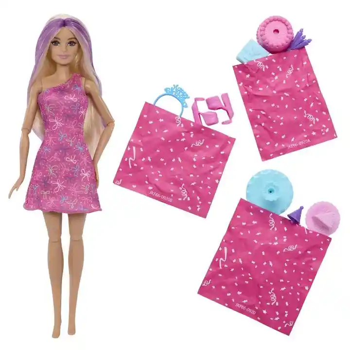 Barbie Muñeca Party Unboxed Resbaladilla