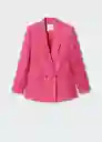 Americana Igu Fucsia Talla L Mujer Mango