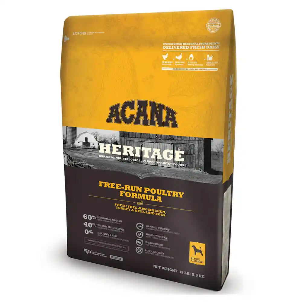 Acana Alimento para Perro Aves de Corral Libre Heritage