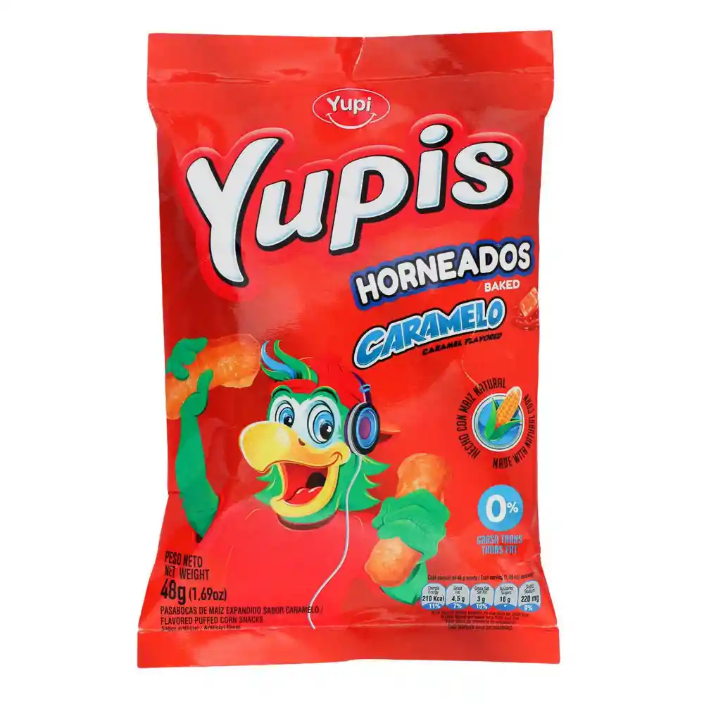 Yupis Pasabocas de Maíz Horneado Sabor a Caramelo