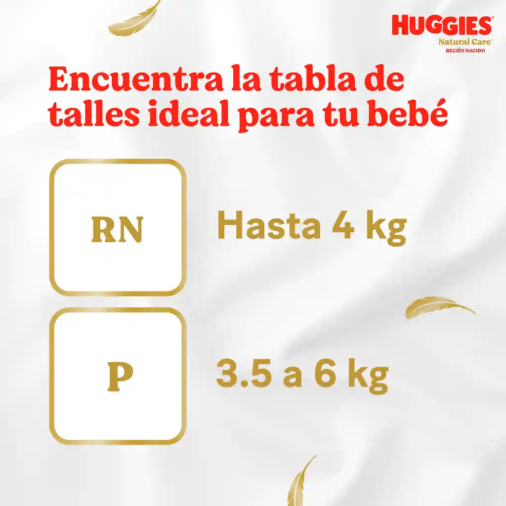 Pañal Huggies Natural Care Etapa 1/Recién Nacido 40 Und