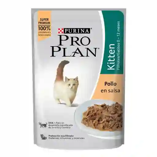 Comida humeda para gatitos sabor a pollo Purina Pro Plan x 85gr