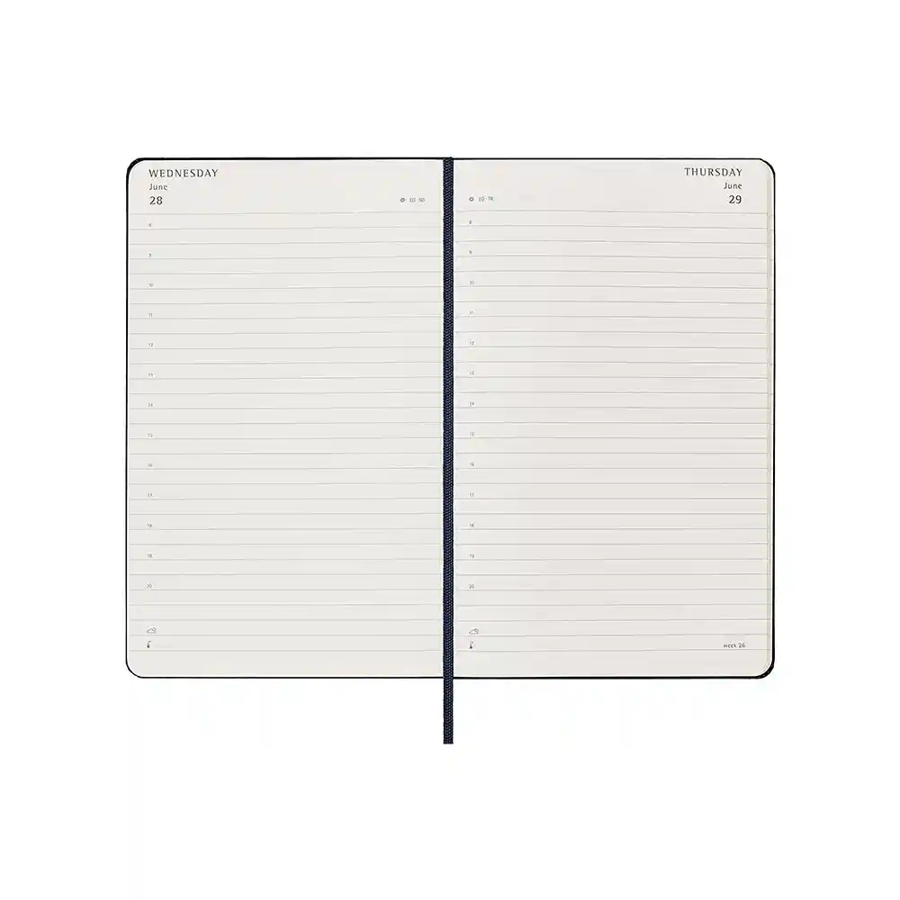 Moleskine Agenda 2023 Diaria Azul Oscuro Grande HC