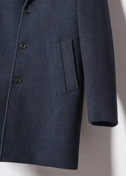 Abrigo Hake-I Navy Talla XS Hombre Mango