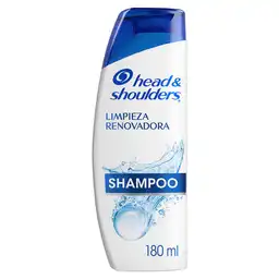 Shampoo Head Shoulders Limpieza Renovadora Champu Head and Shoulders 180 ml