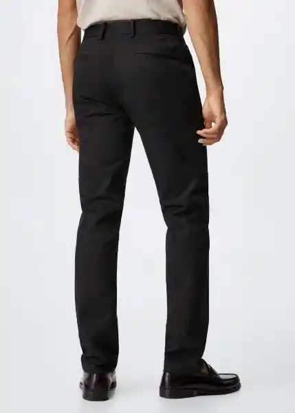 Pantalón Dublino Negro Talla 46 Hombre Mango