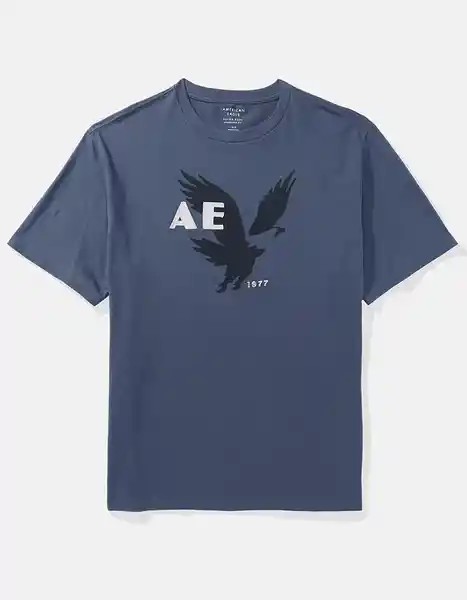 Camiseta Hombre Azul Talla X-Small American Eagle 01813685