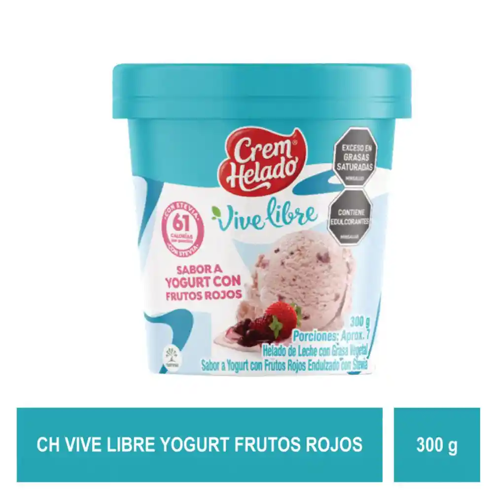 Helado Yogurt Frutos Rojos Crem Helado