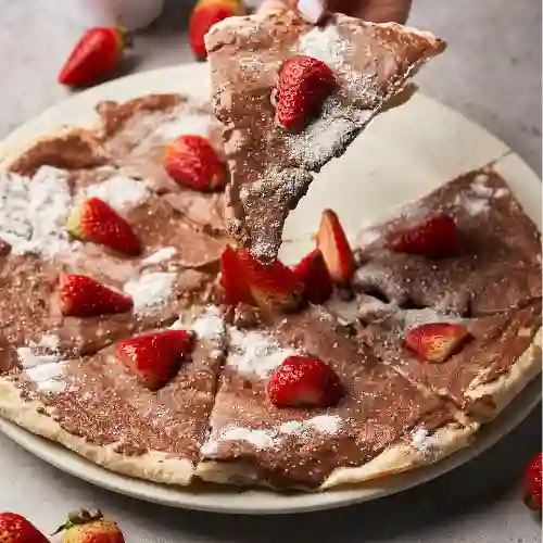 Pizza Nutella y Fresas