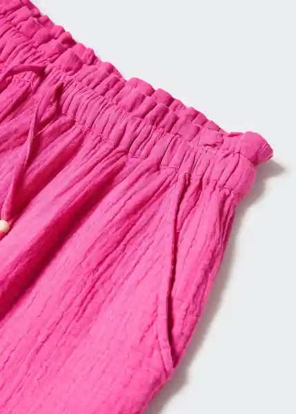 Short Bambú Fucsia Talla M Mujer Mango