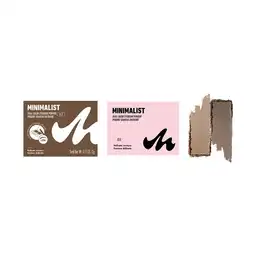 Polvo Para Cejas de Dos Colores Serie Minimalist 03 Miniso
