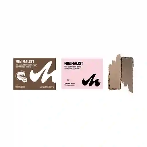 Polvo Para Cejas de Dos Colores Serie Minimalist 03 Miniso