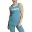 Adidas Camiseta Lin Tk Para Mujer Azul Talla XL