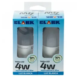 Clark Set Bombillo Led E27 4W Luz Blanca 30000H 1211