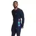 Camiseta Manga Larga Sunshine Gradient Tubes Hombre Azul-xxl