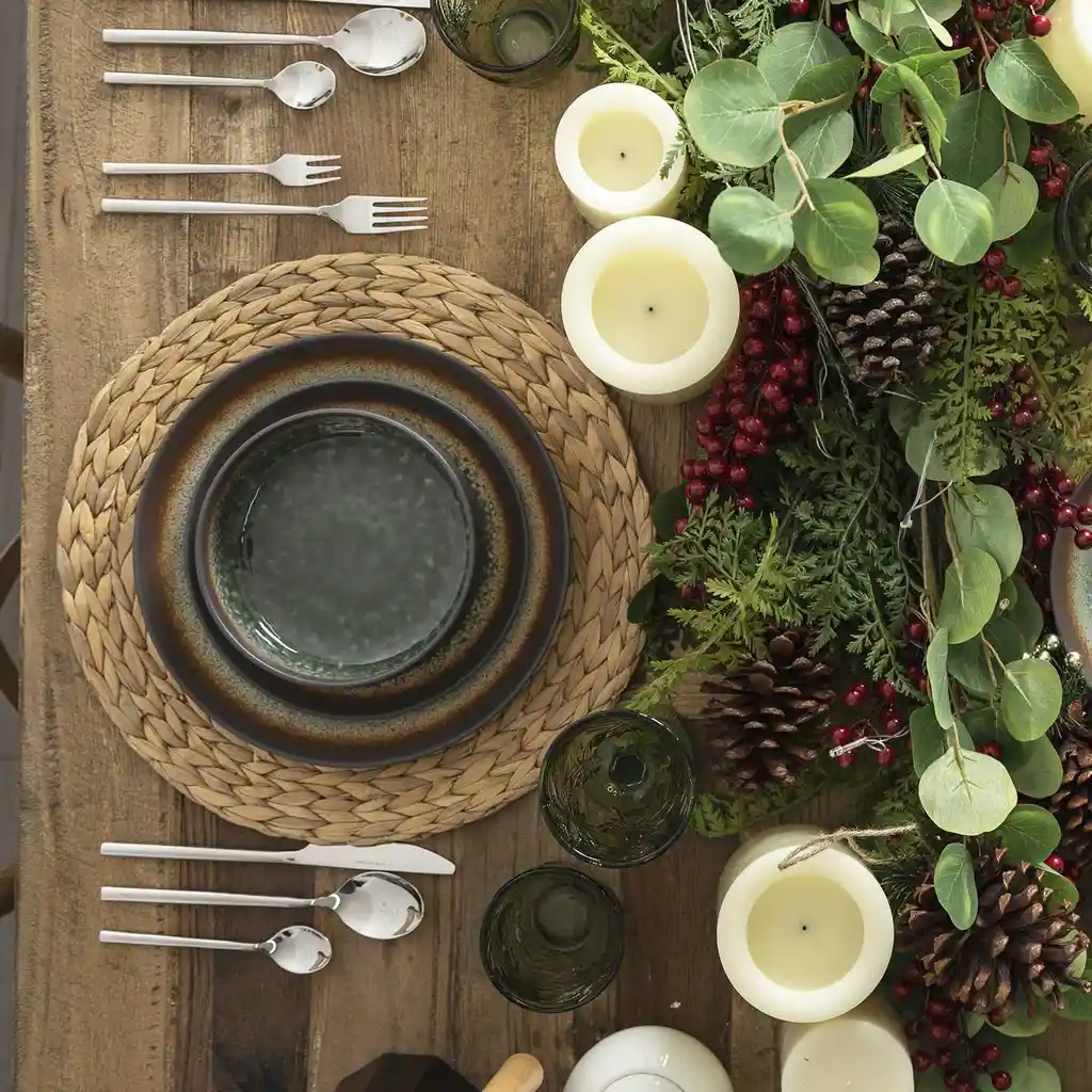 Set Plato Principal Jade 25 cm Ambiente Gourmet