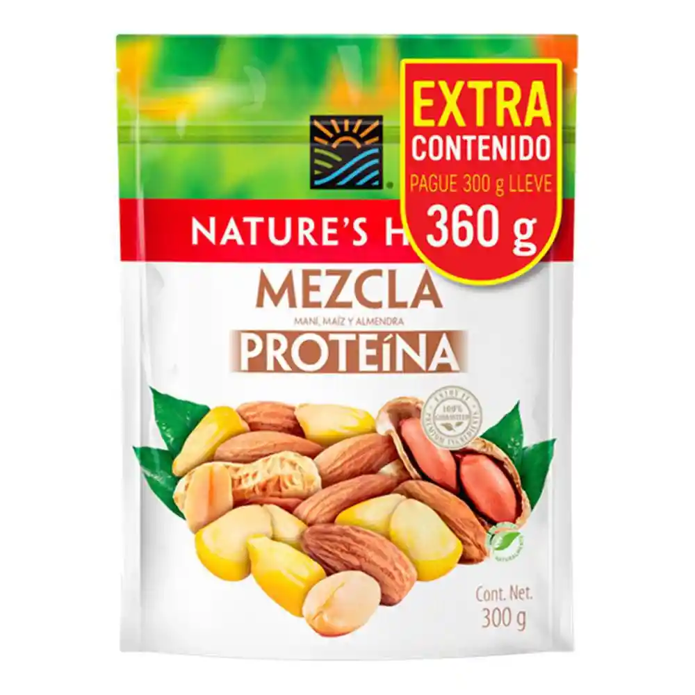 Oferta Mezcla Maní Proteína. Natures Heart