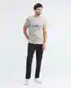 Graphic T-shirt Text M/c Cafe Khaki Claro Talla Xs Hombre Chevignon