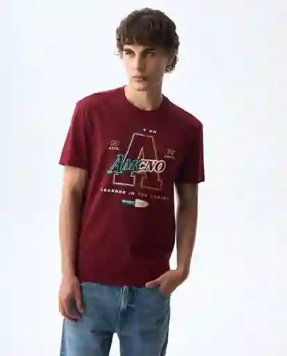 Camiseta Hombre Rojo Talla L 841G004_ROJ191930 Americanino