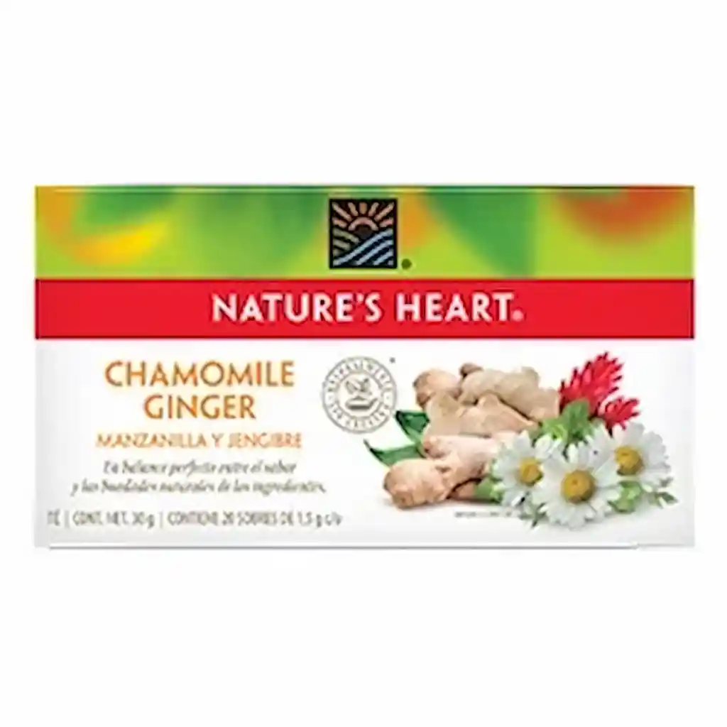 Natures Heart Té de Manzanilla y Jengibre