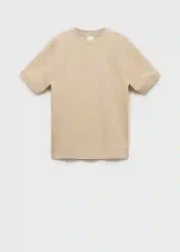 Buzo Sudadera Londonc Beige Talla S Hombre Mango