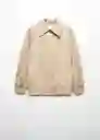 Chaqueta Solito Beige Talla S Mujer Mango