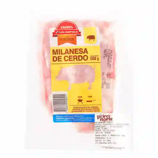 Olimpica Carne Cerdo Milanesa