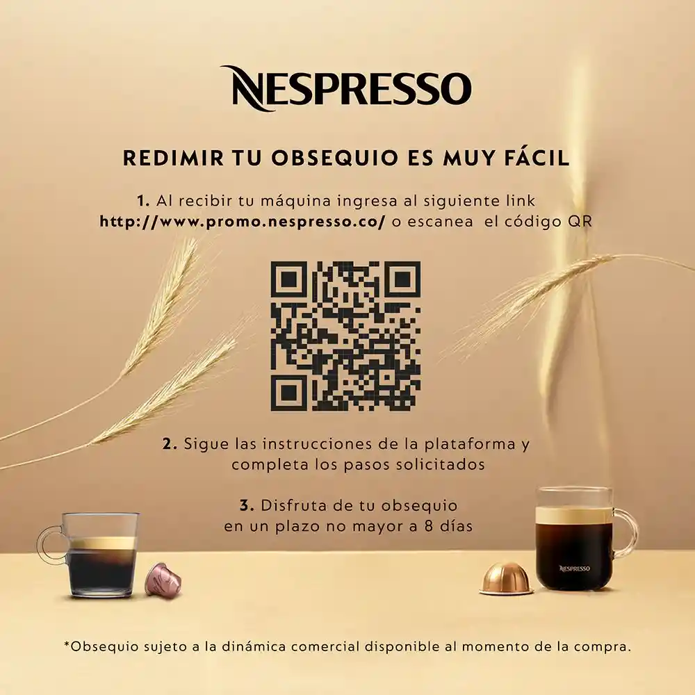 Nespresso Cafetera Inissia Negra