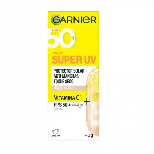 Protector Solar Garnier Antimanchas Toque Seco Tono Claro Fps 50 X
