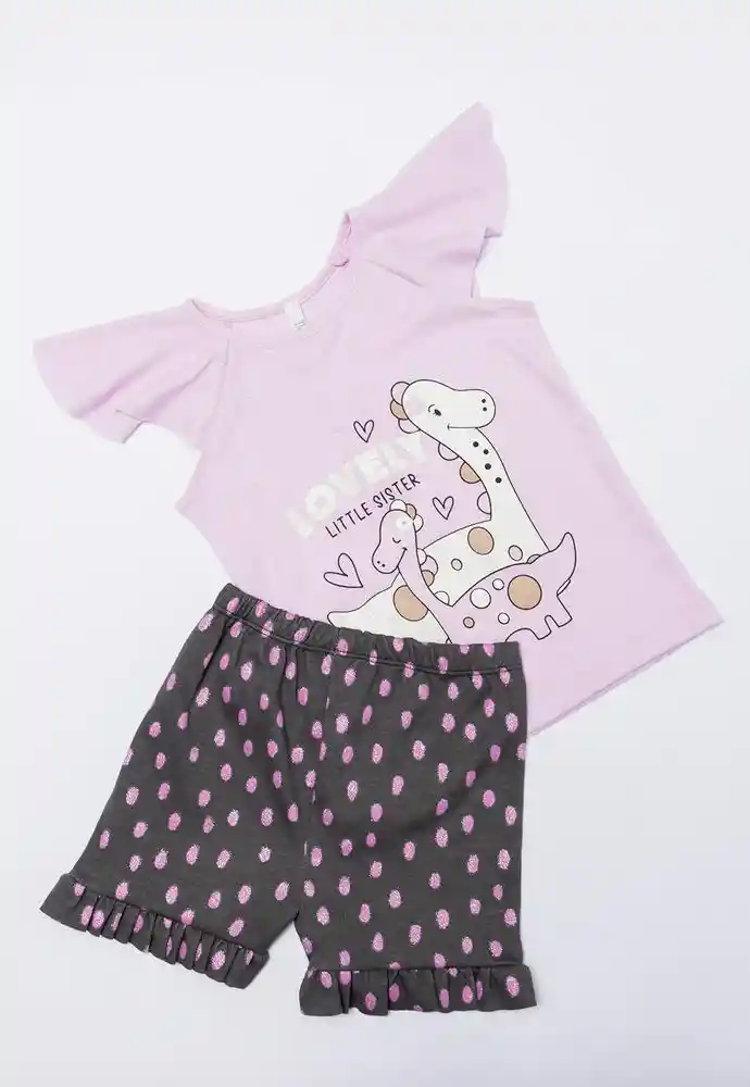 Pijama Dos Piezas 9/12meses-estamp 2