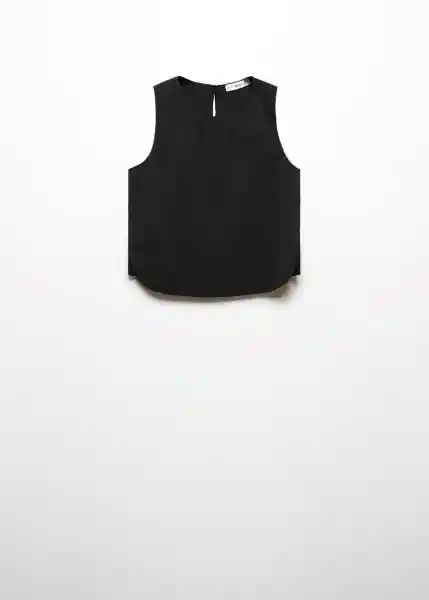 Blusa Toffe-W Negro Talla L Mujer Mango