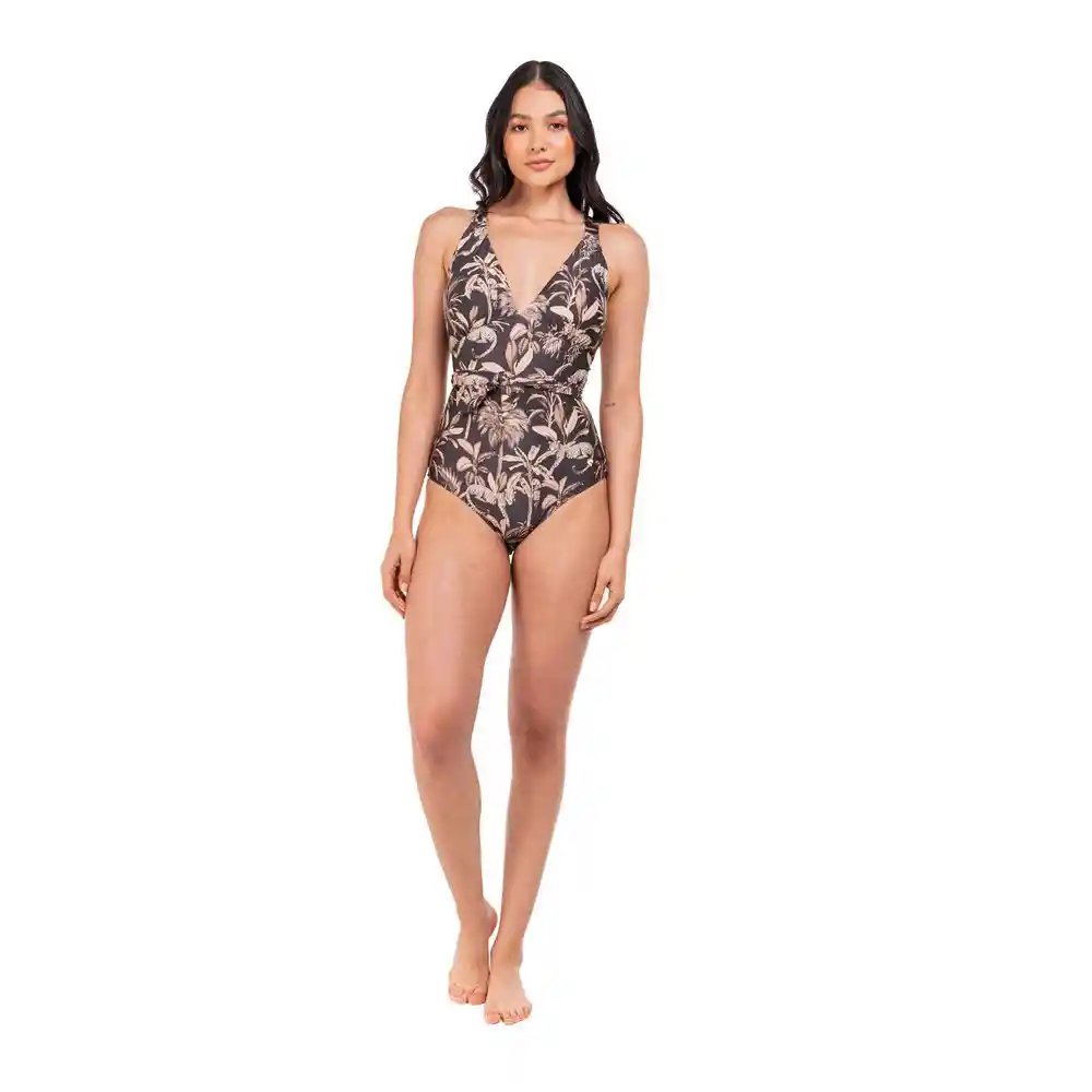 Vestido de Baño Entero Xl-negro