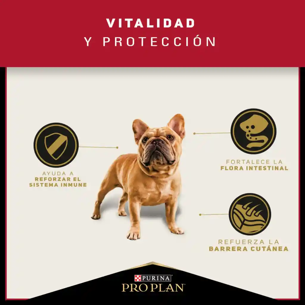 Comida para Perros adultos razas pequeñas Purina Pro Plan x 1 kg