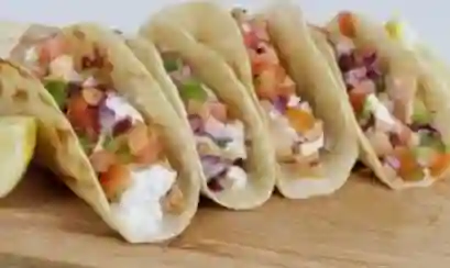 4 Tacos de fajitas de pollo