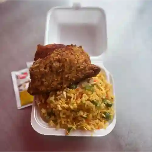 Porcion Arroz Mixto con Presa