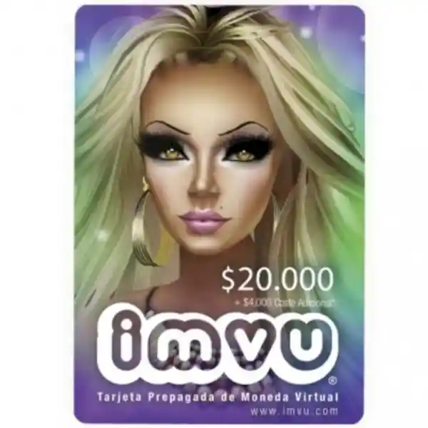 Imvu Tarjeta $20.000